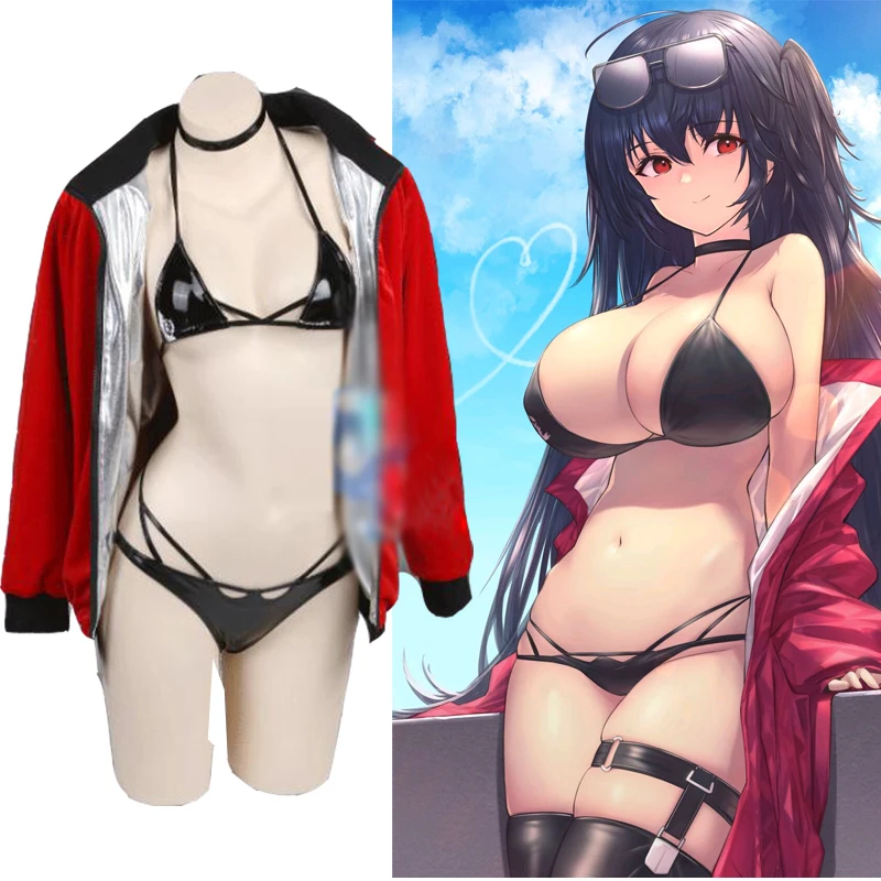 

Azur Lane Taihou Liao Cosplay Costume PU Leotard Racing Suit Leather Uniform Sexy Anime Outfits Secret Photo Suits Motorcycle