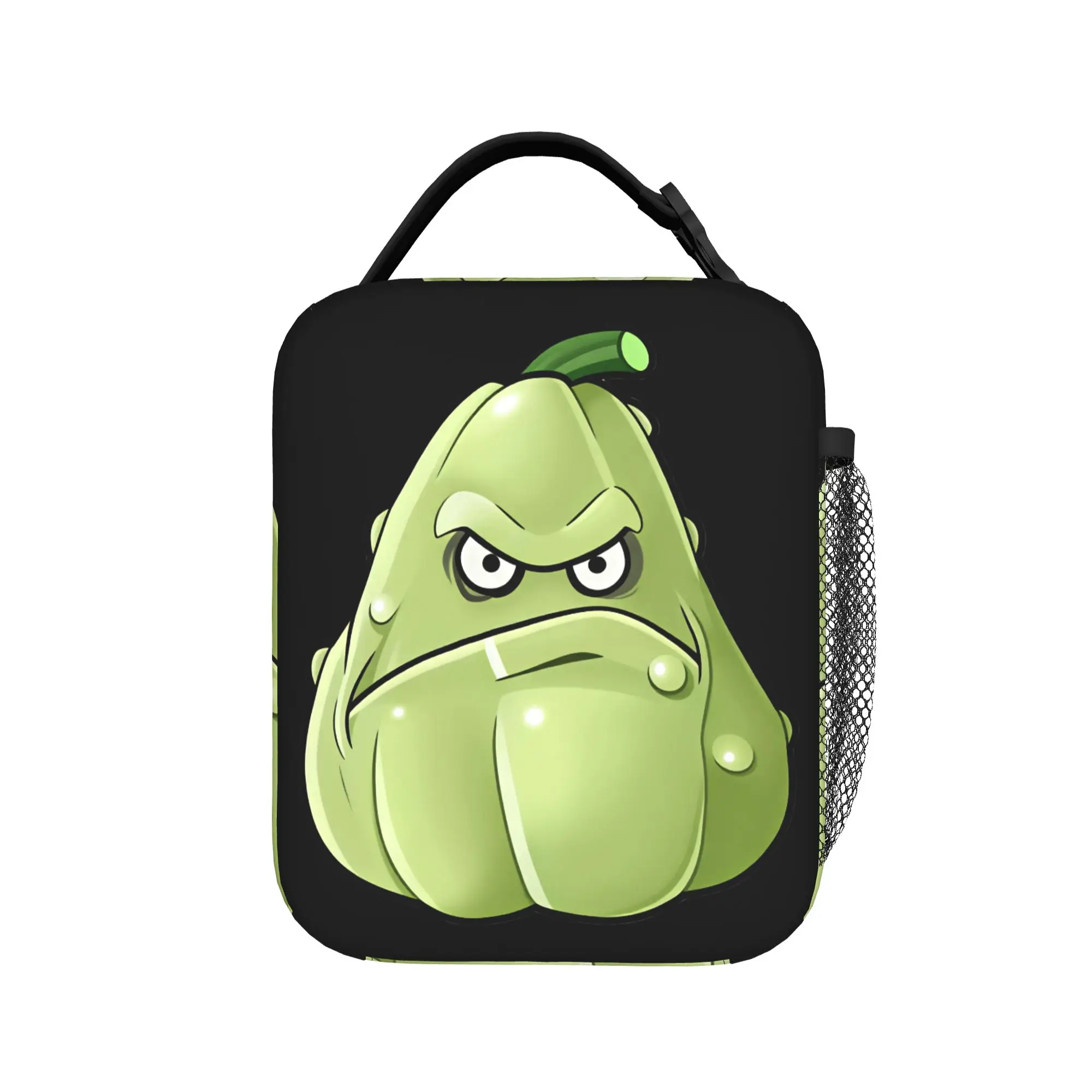 Squash Plants Vs Zombies Lunch Bag For Unisex Designer Lunch Box Cute Office Cooler Bag Portable Insulated Oxford Tote Food Bags