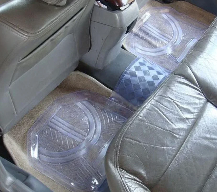 STARPAD For stereoscopic transparent PVC waterproof mat,car mat,non-slip mat ,floor mats installed a set of five Ottomans