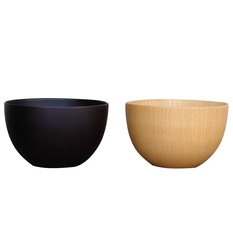 13*8cm New Product Simple Jujube Wooden Bowl Original Wooden Color Bowl Rice Creative Simple Japanese-style Tableware