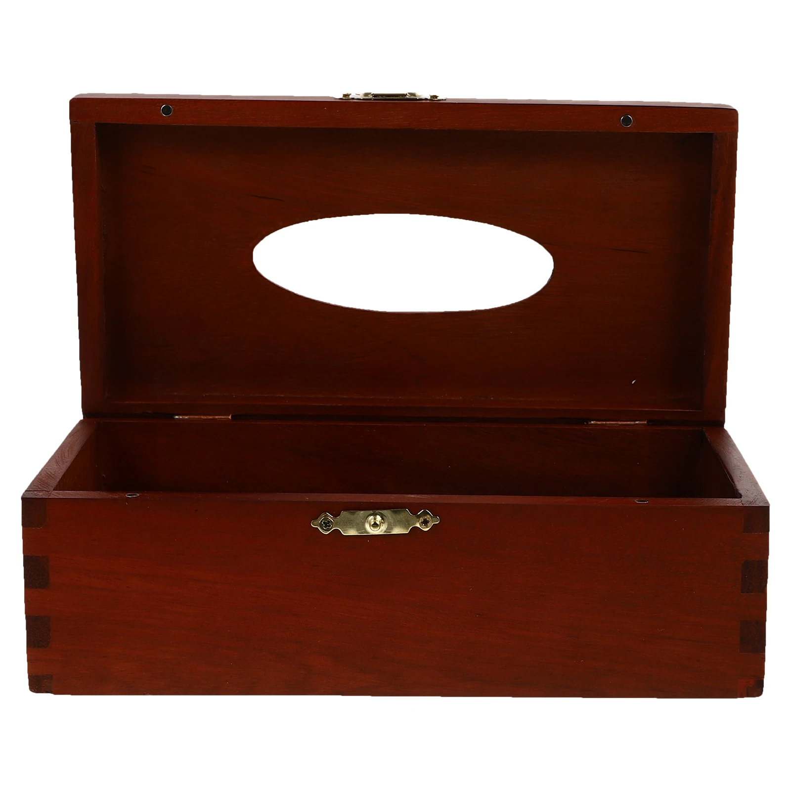 

Solid Wood Tissue Box Napkin Holder Storage Container Bathroom Car Use Easy Clean Durability Home Storage Solution Multi-purpose