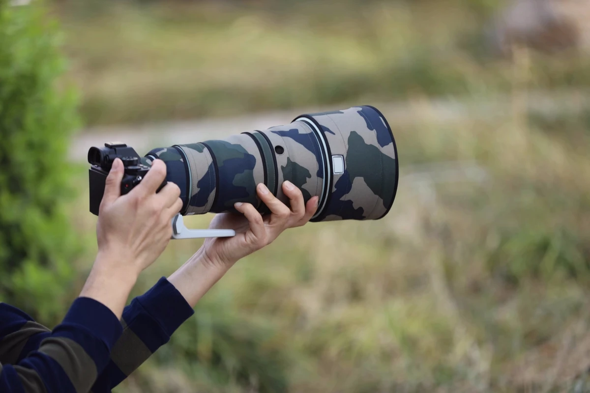 ROLANPRO Objektivmantel für SONY FE 300mm F2.8 GM OSS wasserdichte Schutzhülle Camouflage Regenschutz SEL300F28GM Guns Sleeve – Detail 14