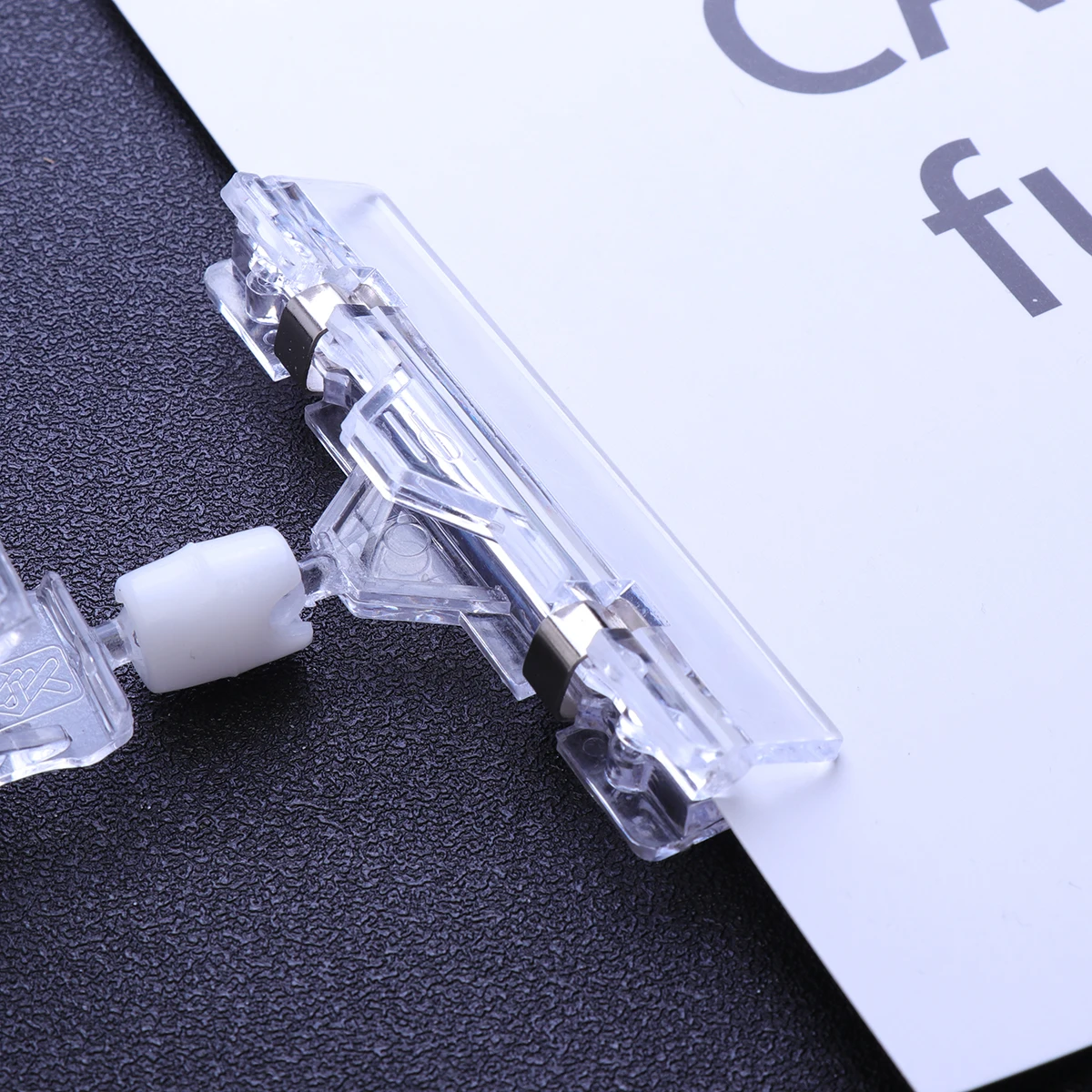 

5pcs Price Tags Transparent PVC Material Harmless Supermarket Retail Store Shelf Easy Use Waterproof