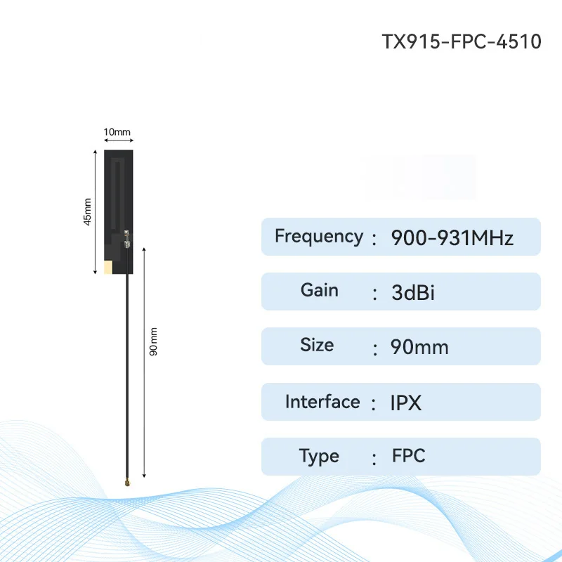 10PCS/Lot 915MHz FPC Antenna PCB Antenna Series XHCIOT Stong Adhesive IPX Interaface for Smart Industry Exterior Antenna