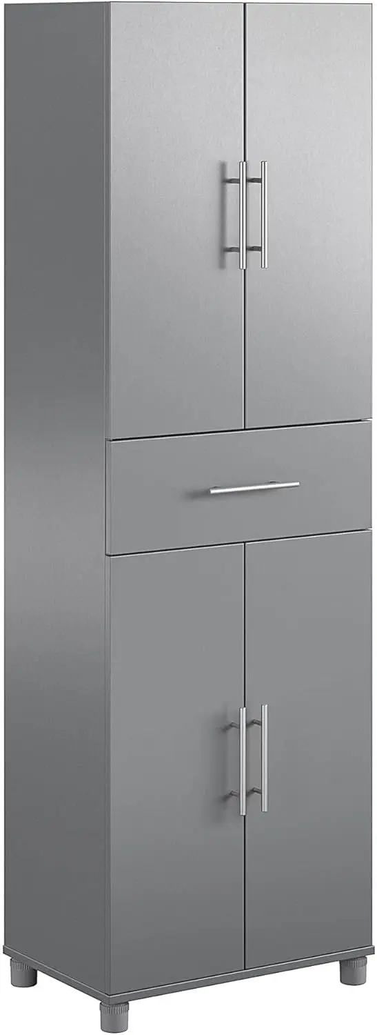 

Evolution Camberly 4 Door/1 Drawer Storage Cabinet in Graphite Gray tool cabinet tools organizer garage storage