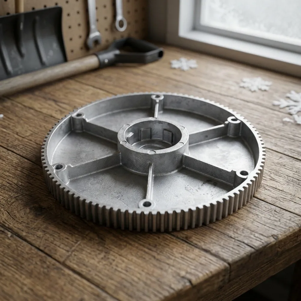 Friction Disc 168mm Aluminum ADC12 for Snowblower Drive System Tooth For Surface Design Lightweight and Reliable