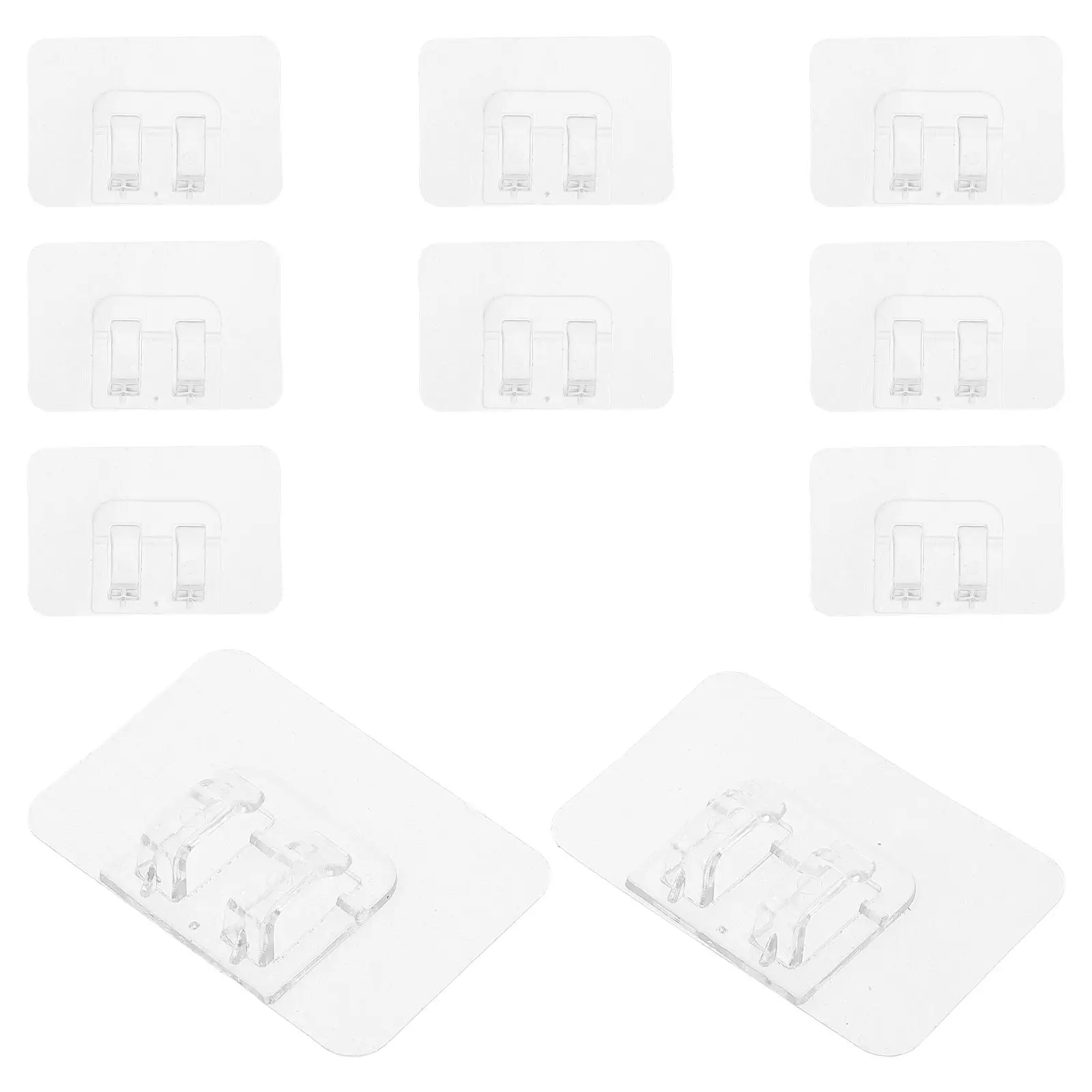 

10 Pcs Car Floor Mat Clips Fixing Stickers Grippers Holder Strong Adhesive Removable Antislip Carpet Clamps Trunk Mats