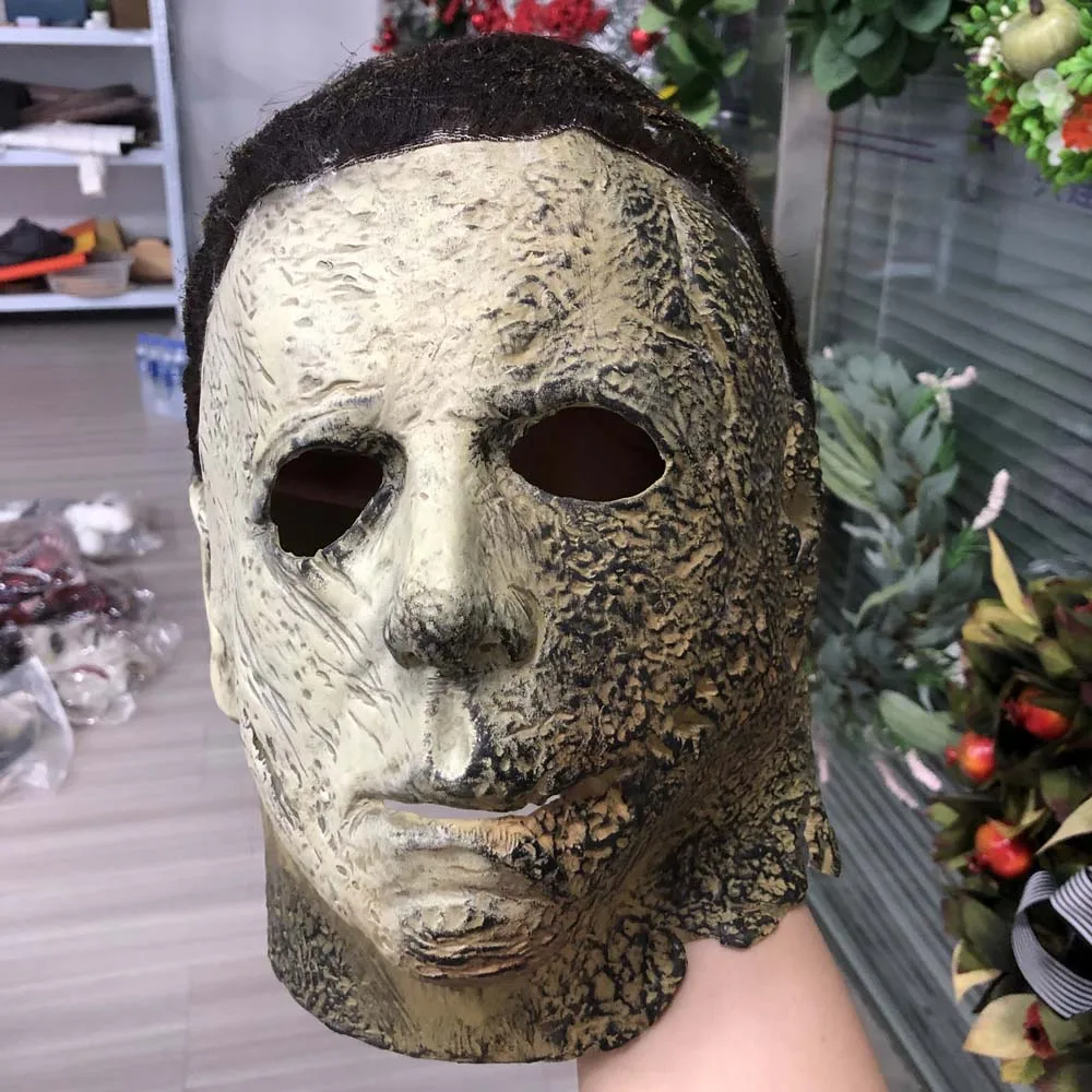 2022 Halloween Ends Michael Myers Horror Mask Cosplay Bloody Creepy Demon Killer Latex Helmet Party Carnival Costume Props image 6