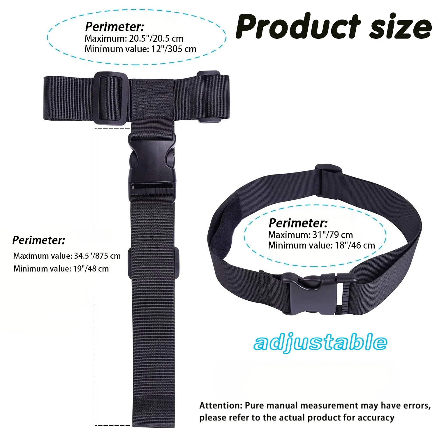 Adjustable Luggage Strap Connector - Durable Nylon T-Shaped Luggage Tie Down with Detachable Buckle for Secure Travel