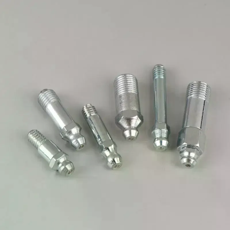 Metric Head Grease Nipple Connector 5Pcs Lengthened Zerk M6 M8 M10 for Forklift Heavy Truck Reliable Lubrication