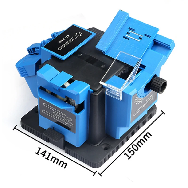 6000RPM 65W Electric Drill Bit Sharpener Drill Bit Knife Scissor Sharpening Tools Universal Sharpening Station for Chisel HSS
