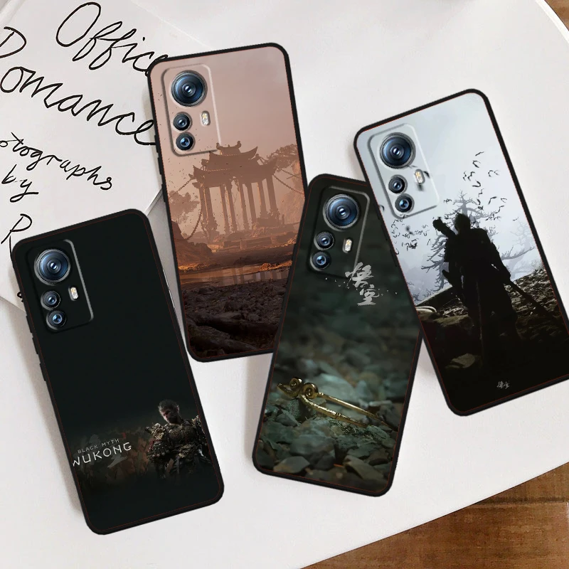

Black Myth Wukong Game Luxury For Xiaomi Mi 14 13T 13 12T 12 11T 11i 11 10T 10 Pro Lite Ultra 5G Black Back Phone Case
