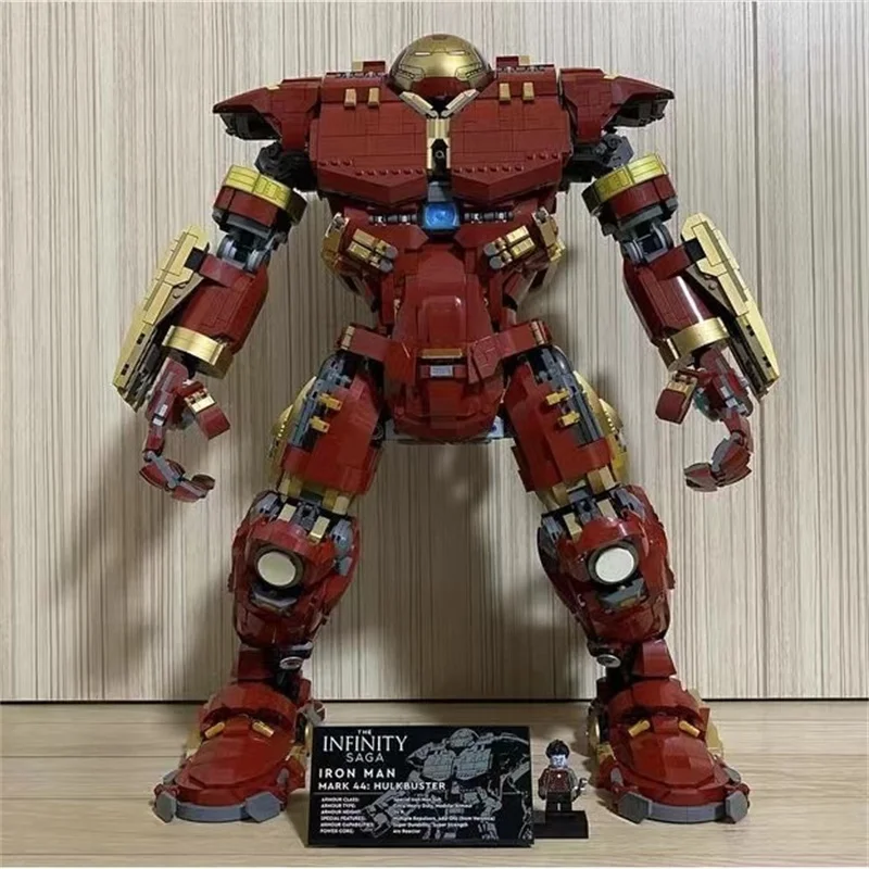 4049PCS Marvel Hulkbuster Building Blocks The Avengers Ironman MK44 Robot MOC 76210 Bricks Toys Christmas Gift MINISO Disney