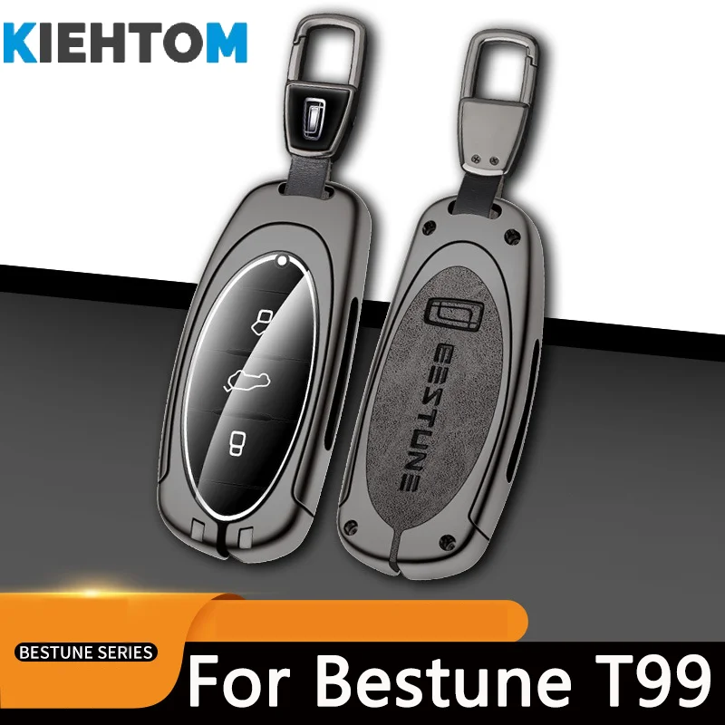 Car Smart Remote Key Cover for FAW Besturn B70 T77 Pro New NAT T55 T33 T99 B70S Key Fob Protective Case with Keychain