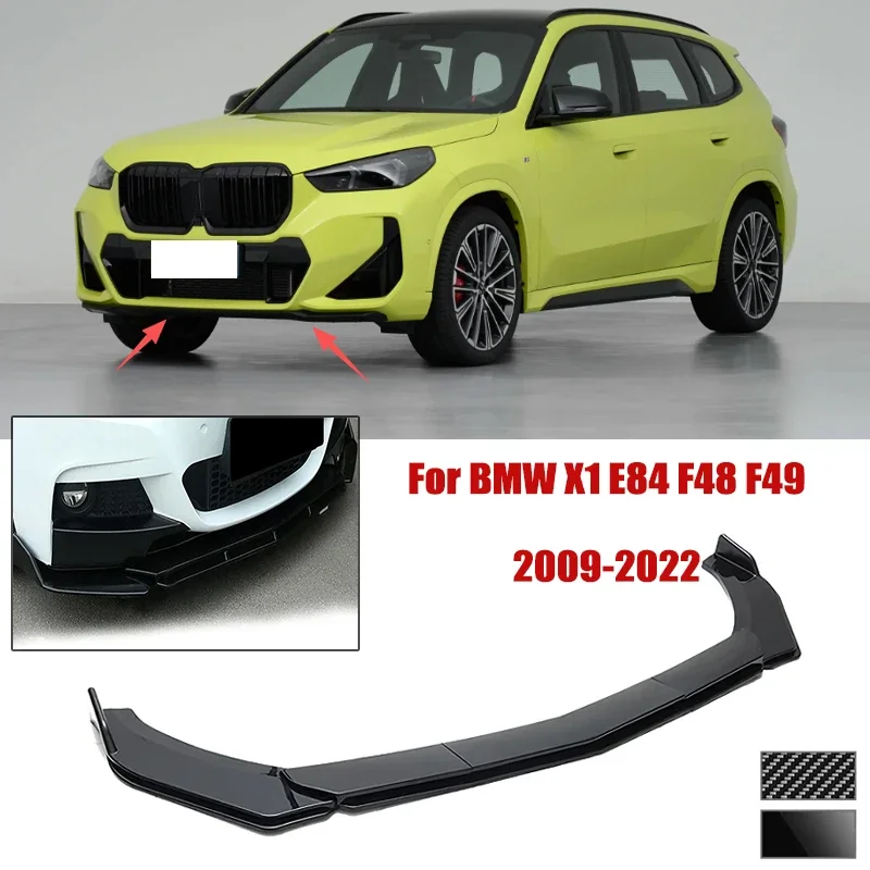 5pcs Front Bumper Shovel For BMW X1 E84 F48 F49 2009-2022 Spoiler Front Bumper Deflector Anti Scratch Protection Device