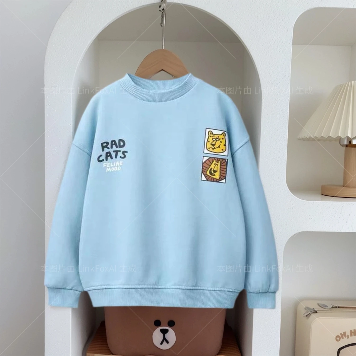 بلوزات لطيف 2025 الخريف الاطفال الملابس الكرتون أغطية رأس مطبوعة بلون كل مباراة القمم 0-6 سنوات الطفل طويلة الأكمام #3