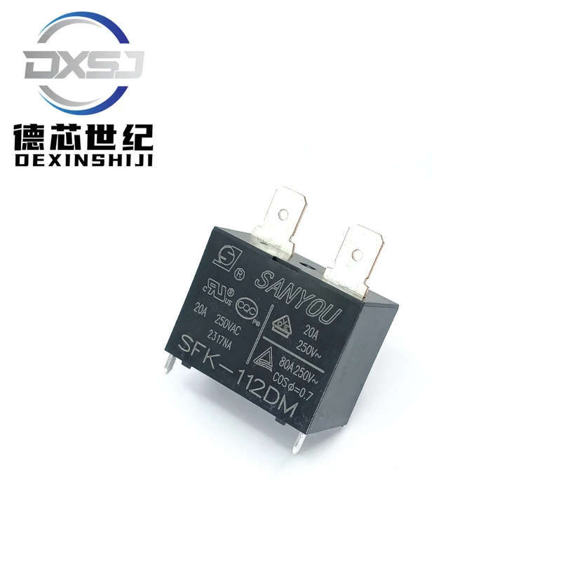 Original authentic Sanyou power relay SFK-112DM 124DM SFK series 4-pin 20A relay 12v