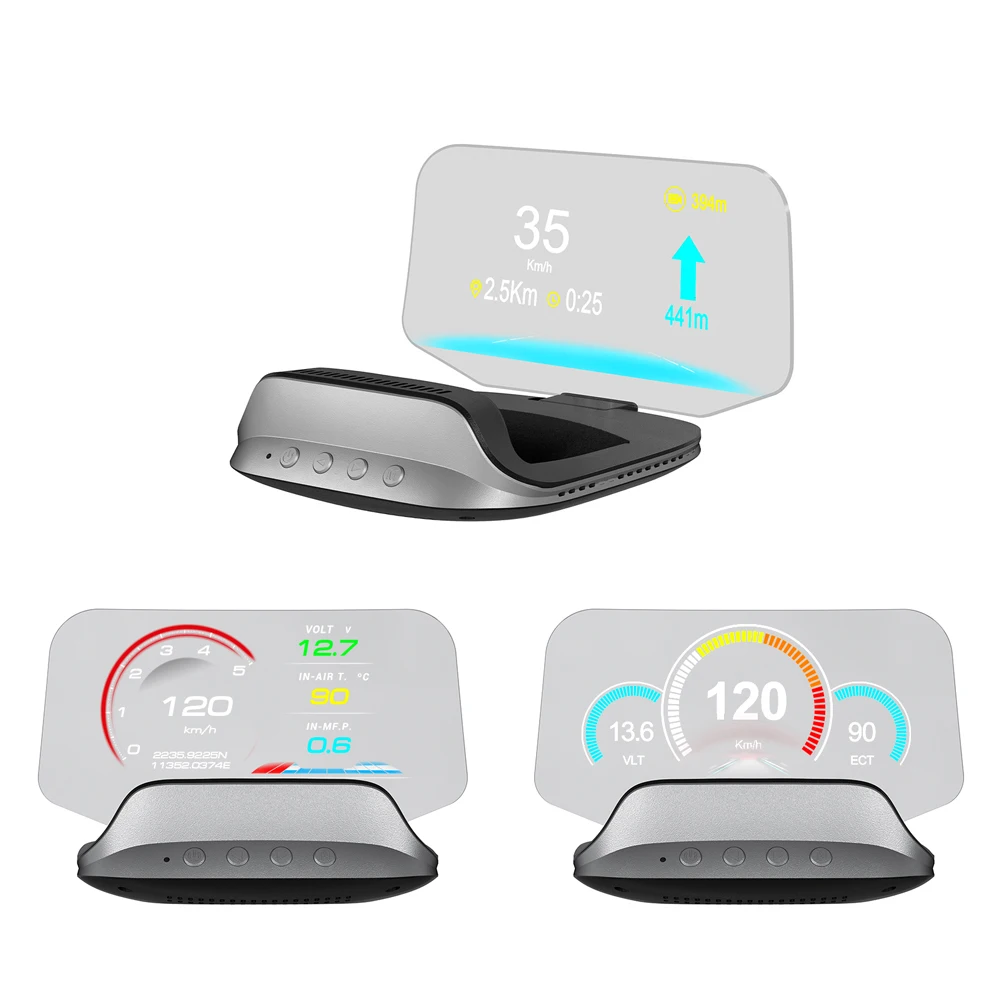 Support Google Map Car Head Display C3 Head up Display Speedometer Navigation 5