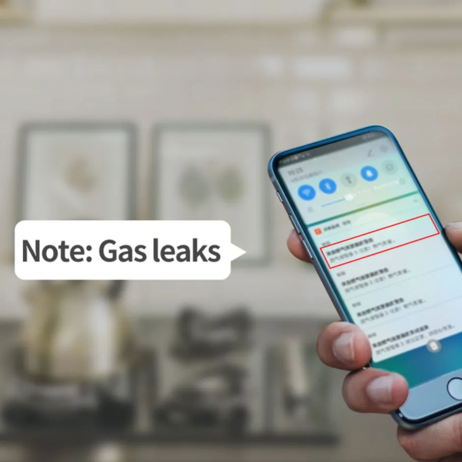 Tuya Zigbee Gas Alarm Sensor Carbon Monoxide Dioxide Alarm Combustible Gas Detector Works With Smart Life For Home Alarm System