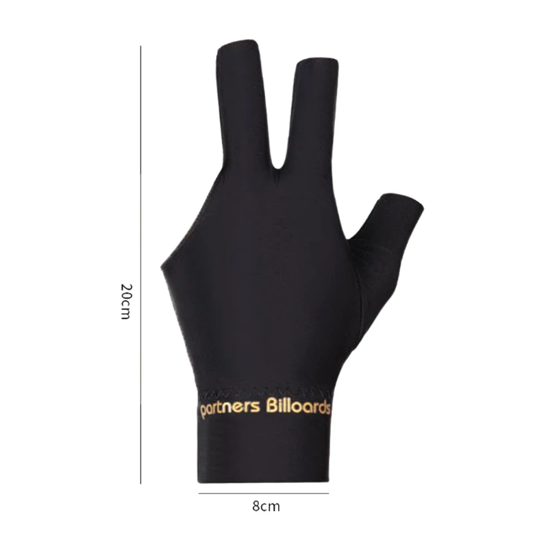 

Spandex Snooker Billiard Cue Glove Pool Left Hand Open Three Finger Glove Elasticity Training Glove Billiard Accessories