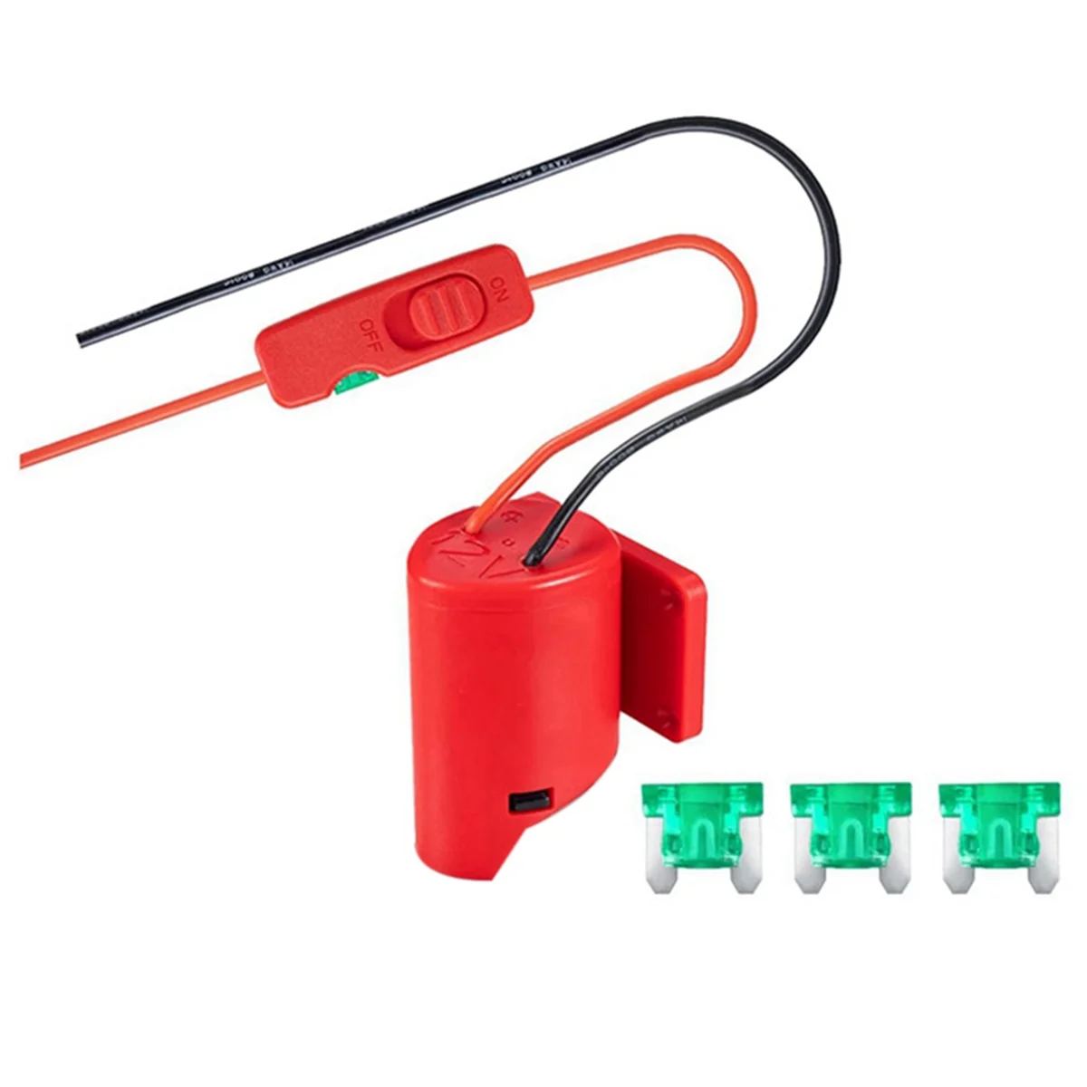 Battery Adapter for Milwaukee 12V with Switch Fuses & Wire Terminals Battery Adapter Power Tool Battery Converter Kit