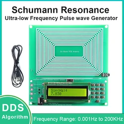 Adjustable 0.001HZ-200KHz 7.83HZ Schumann Resonance Ultra Low Frequency Pulse Wave Generator DC 5V DDS Audio Resonator Sine Wave