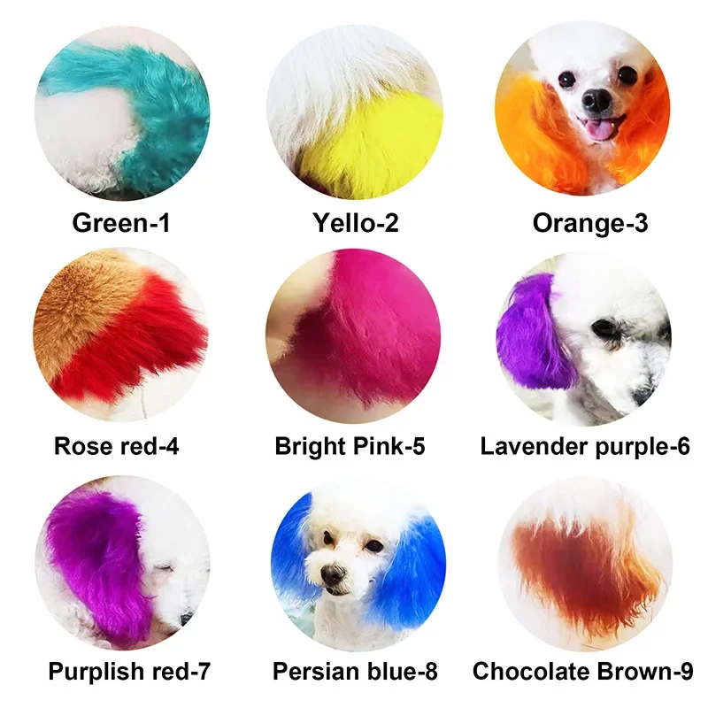 Pet Dye Dog Cat Dye Cream 150g Large Bottle with A Variety of Pure Colors Teddy Bichon Pet Dyeing