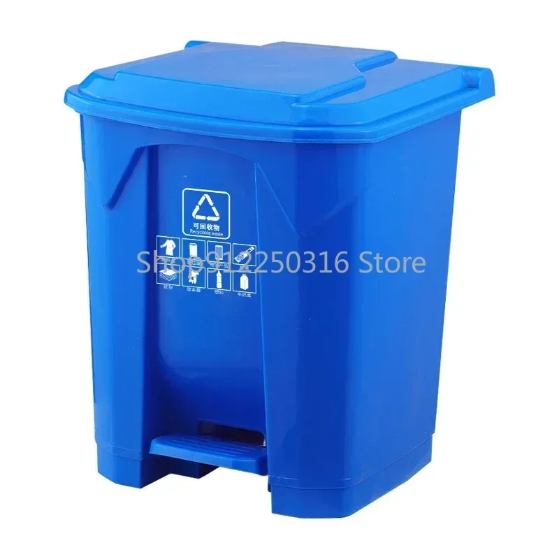 Big kitchen garbage bin large outdoor Vintage Sorting trash bin recycling plastic 50L lixeira banheiro Household Cleaning Gift