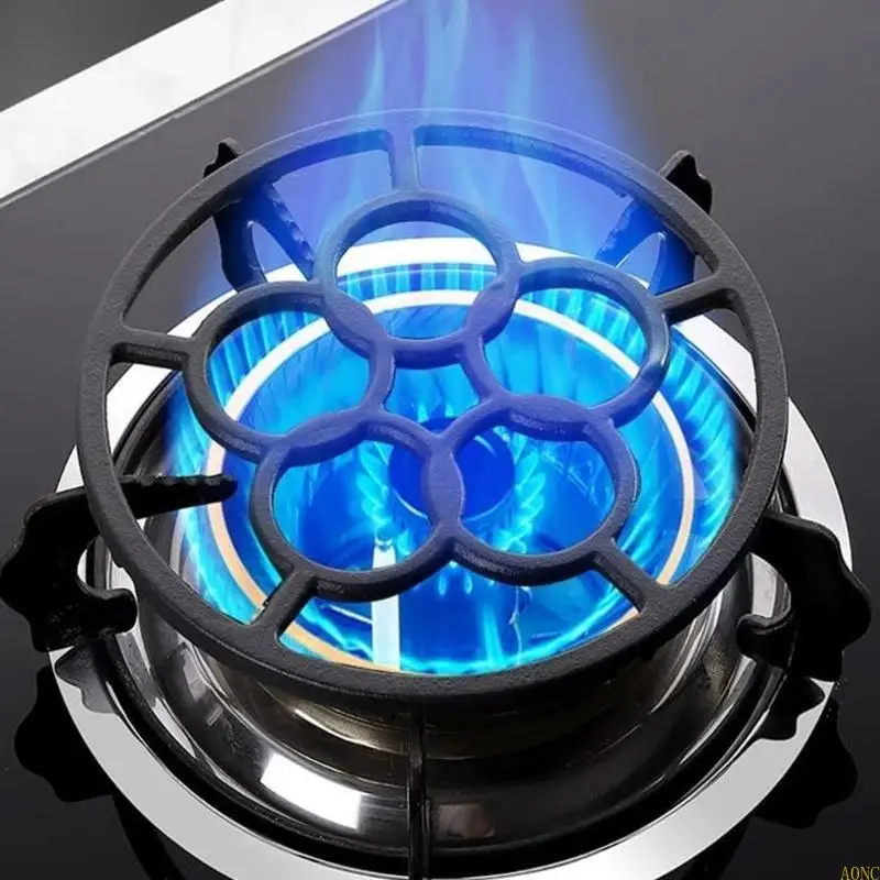 A0NC Iron Cook Top Top Rick 18.2 см. Газовая хоб wok стоять на скольжении горшки поддерживают поддержку Wok кольца Железная