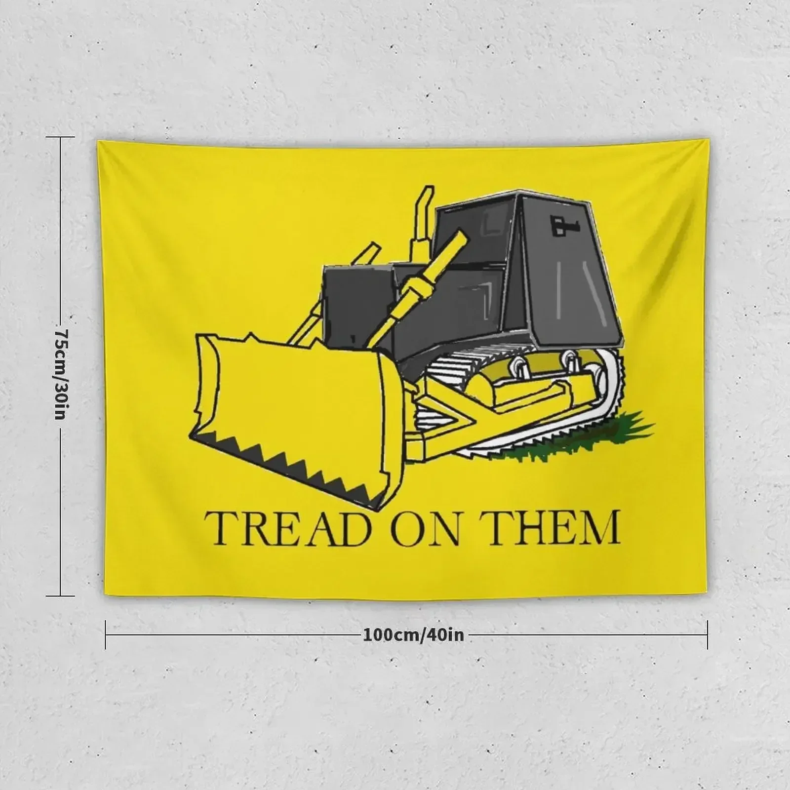 Marvin Heemeyer: Tread on them, Killdozer Tapestry Wall Mural Room Decor Tapestry