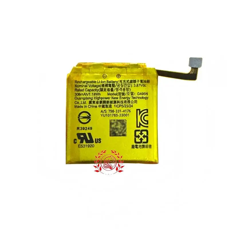 New G495N  for Google Pixel Watch 2 watch battery 306mAh 3.87V