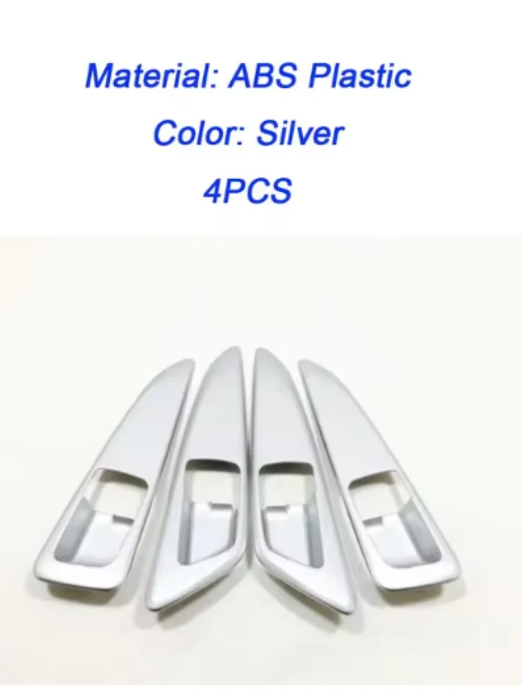Car Body Styling Armrest Handrail Sticker Trim Door Inner Handle Bowl 4PCs For Mitsubishi Eclipse Cross 2018 2019 2020 2021