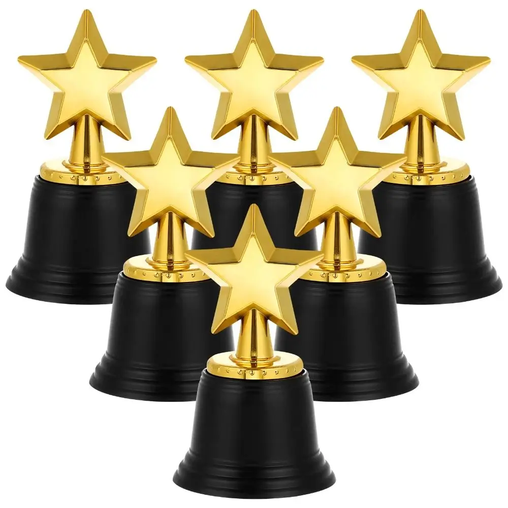 Star Trophy Awards Plastic Model Kids Small Prize Cup School Rewarding Supply Competition Soccer Winner Award Trophy