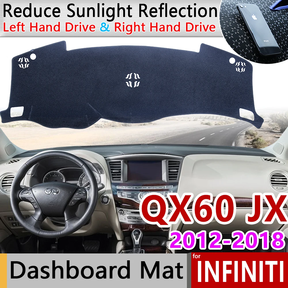 

for Infiniti QX60 JX35 2012 2013 2014 2015 2016 2017 2018 QX Anti-Slip Mat Dashboard Cover Pad Sunshade Dashmat Accessories Rug