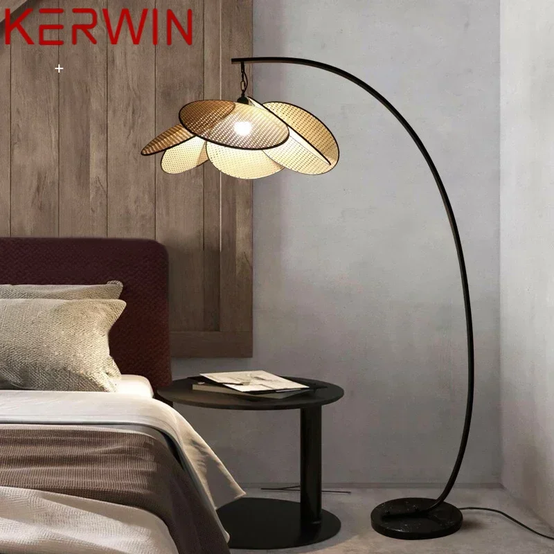 KERWIN Nordic Floor Lamp LED Modern Fashion Simple Personality Sofa Standing Decor Lights for Home Living Room Bedroom