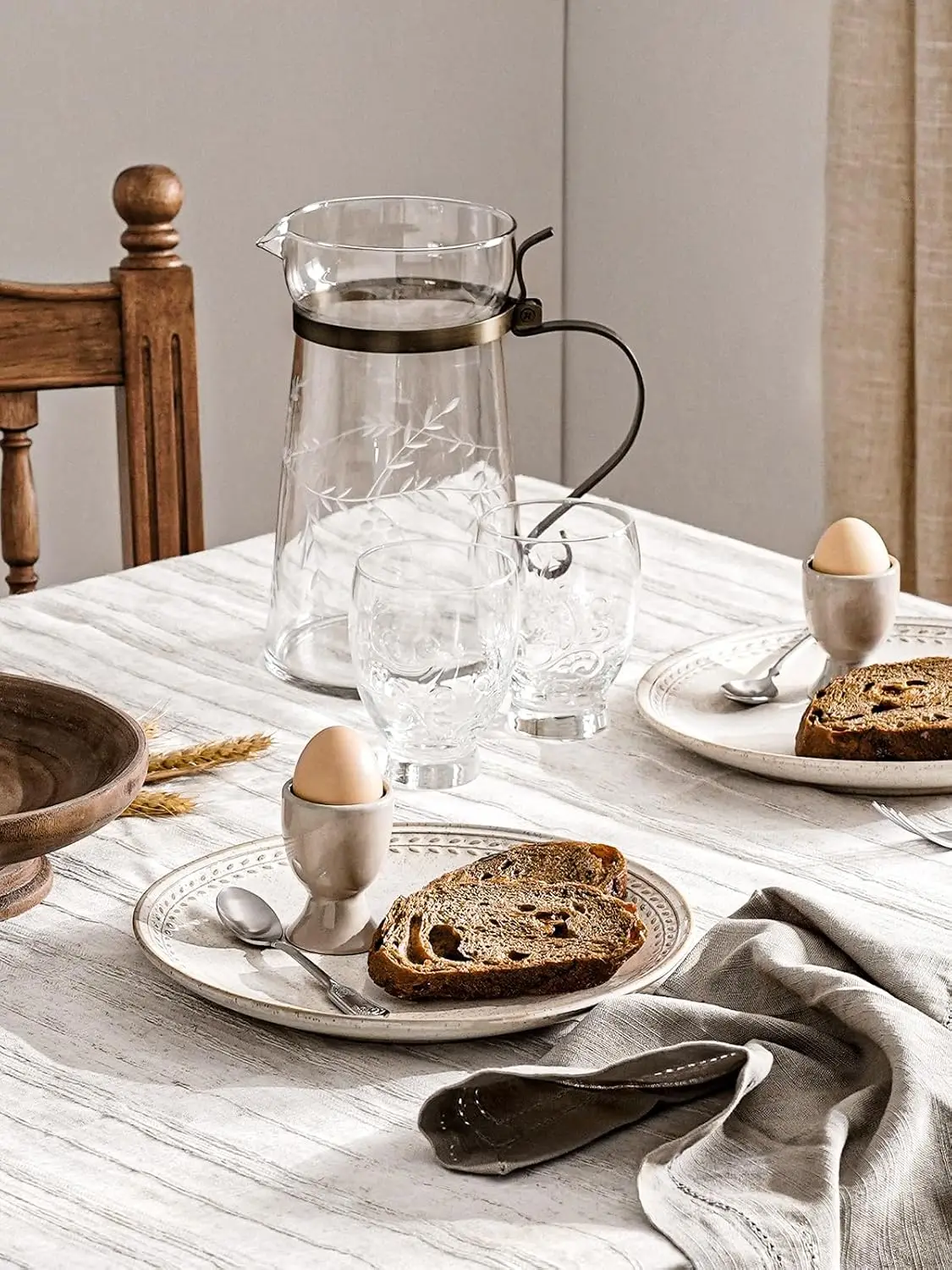 Dinnerware Sets for 4, 12 Piece Ceramic Dish Set with Plates and Bowls | Oven/Dishwasher/Microwave Safe | Ideal for Housewarming