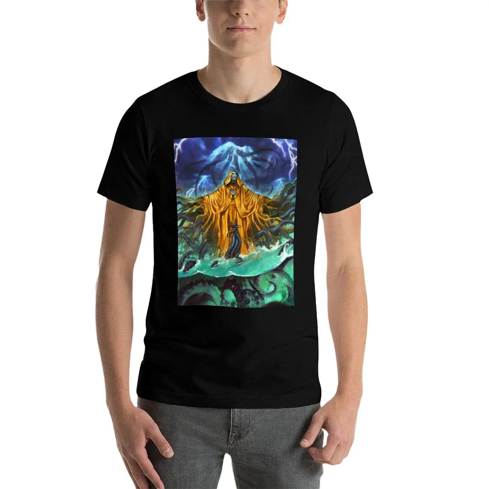 قمصان Hastur t رجل جودة تي شيرت القطن قميص تي شيرت مطبوع تي شيرت لارتفاع t مخصص Lo?c بواسطة قميص Muzy