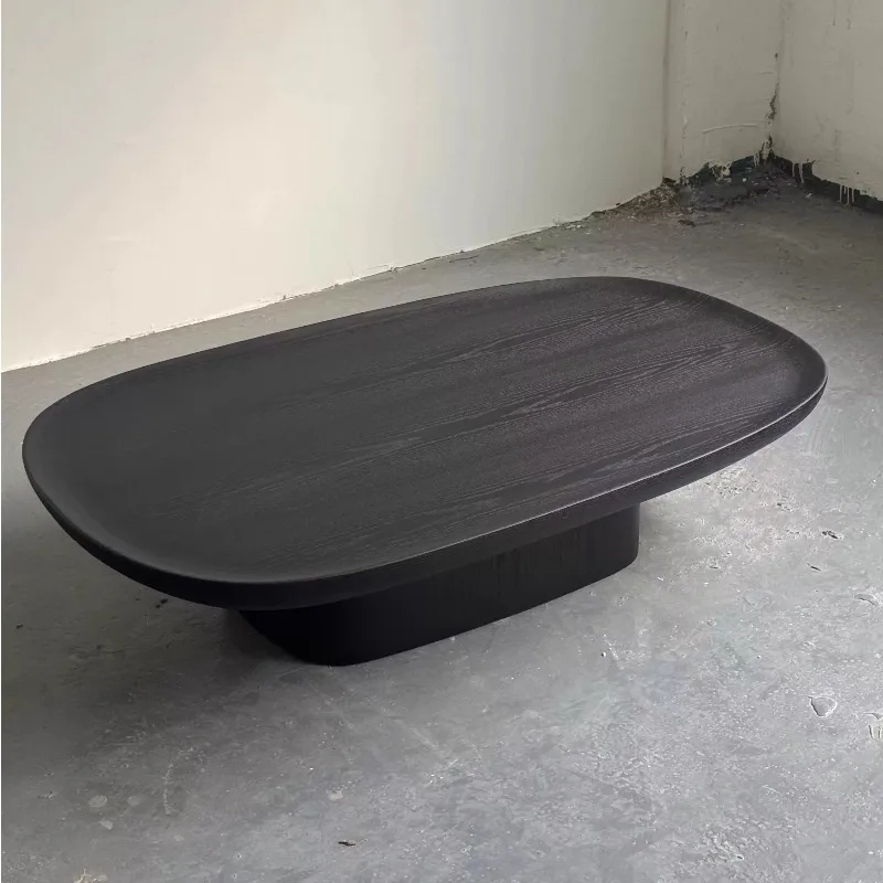 

Solid wood coffee table is durable and environmentally friendly, suitable for living room home cafe. Simple design combination