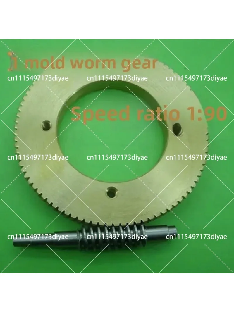 90:1 Worm Gear Reducer Stainless Steel Worm Shaft Tin Bronze Wheel Wear Resistant Gearbox