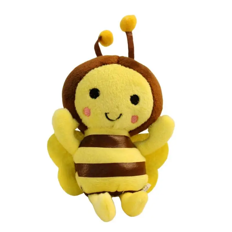 Stuffed Animal Bee Q Version Bumble Bee Plushie Toys Comfortable Plushie Toys For Car Home Decorative Cute Soft Bumble Bee For