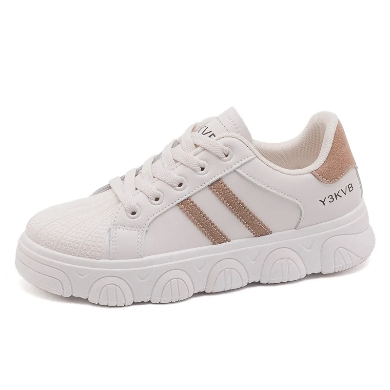 Fashion White Women Chunky Sneakers White Shoes Lace-up Tenis Feminino Zapatos De Mujer Platform Women Casual Shoes Female