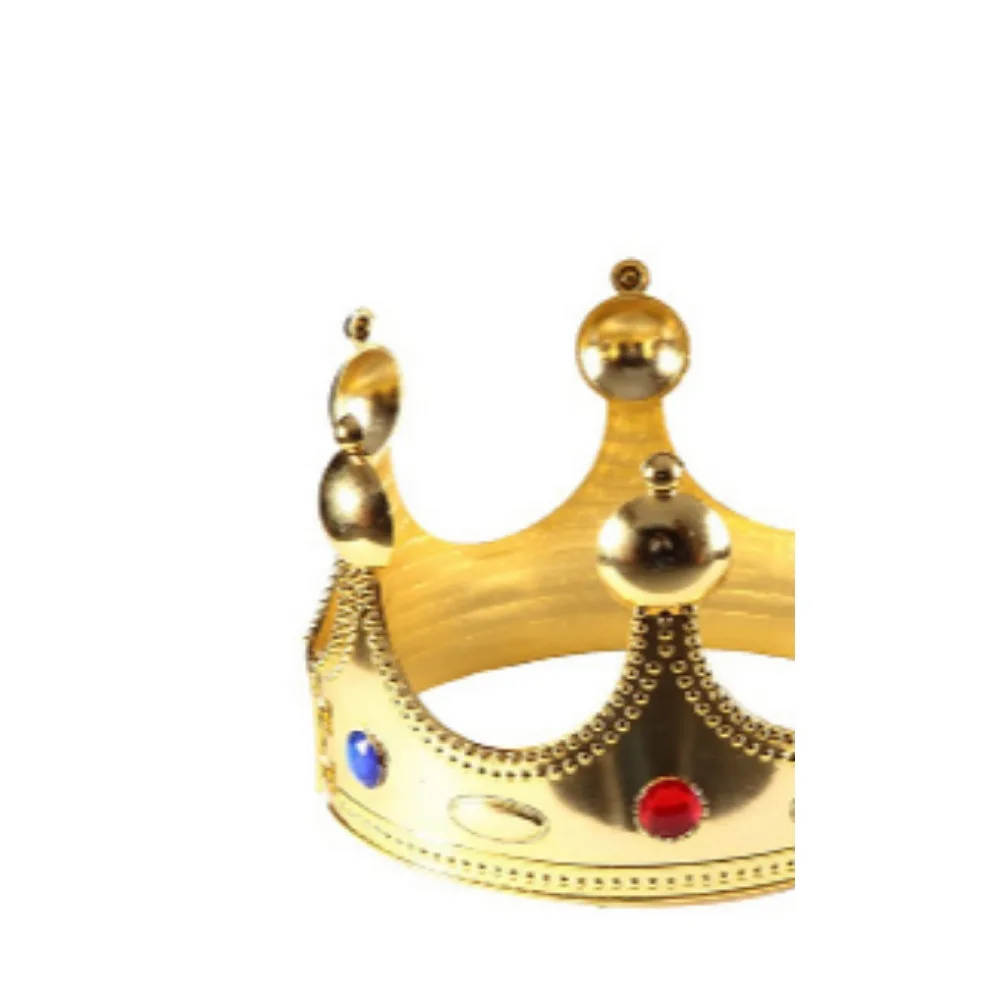 Halloween Dress Up Accessories King Gold King Crown Red King Scepter Gold Base