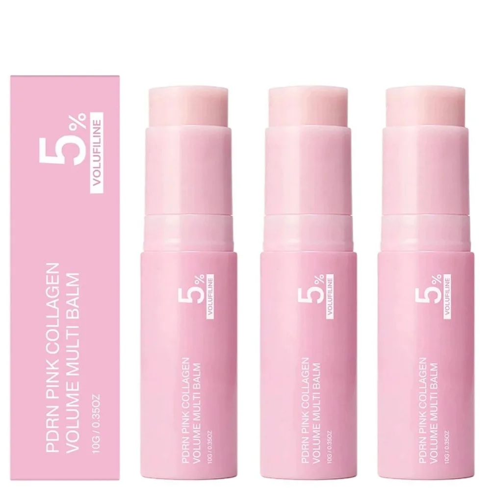 PDRN Pink Collagen Hydrating Plumping Cream,Voluming Radiance Multi Balm For Autumn & Winter,For Face Neck Eye﻿,Korean Skin Care