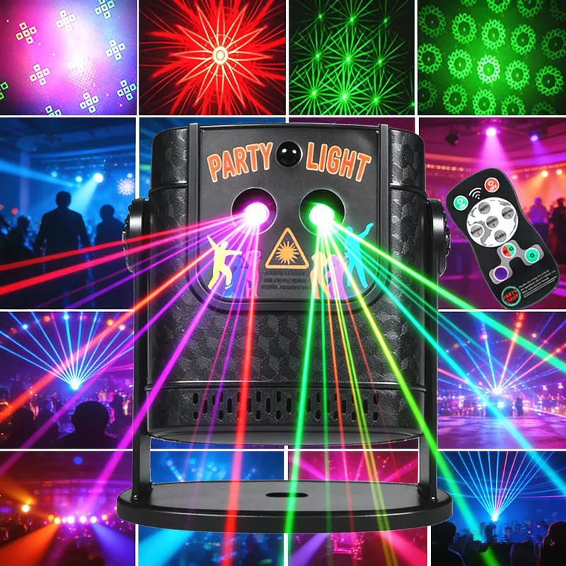 Party Lights, DJ Disco Lights, Pattern Strobe Lights, USB Powered Projectors, Portable Family Gathering Camping Atmosphere Light