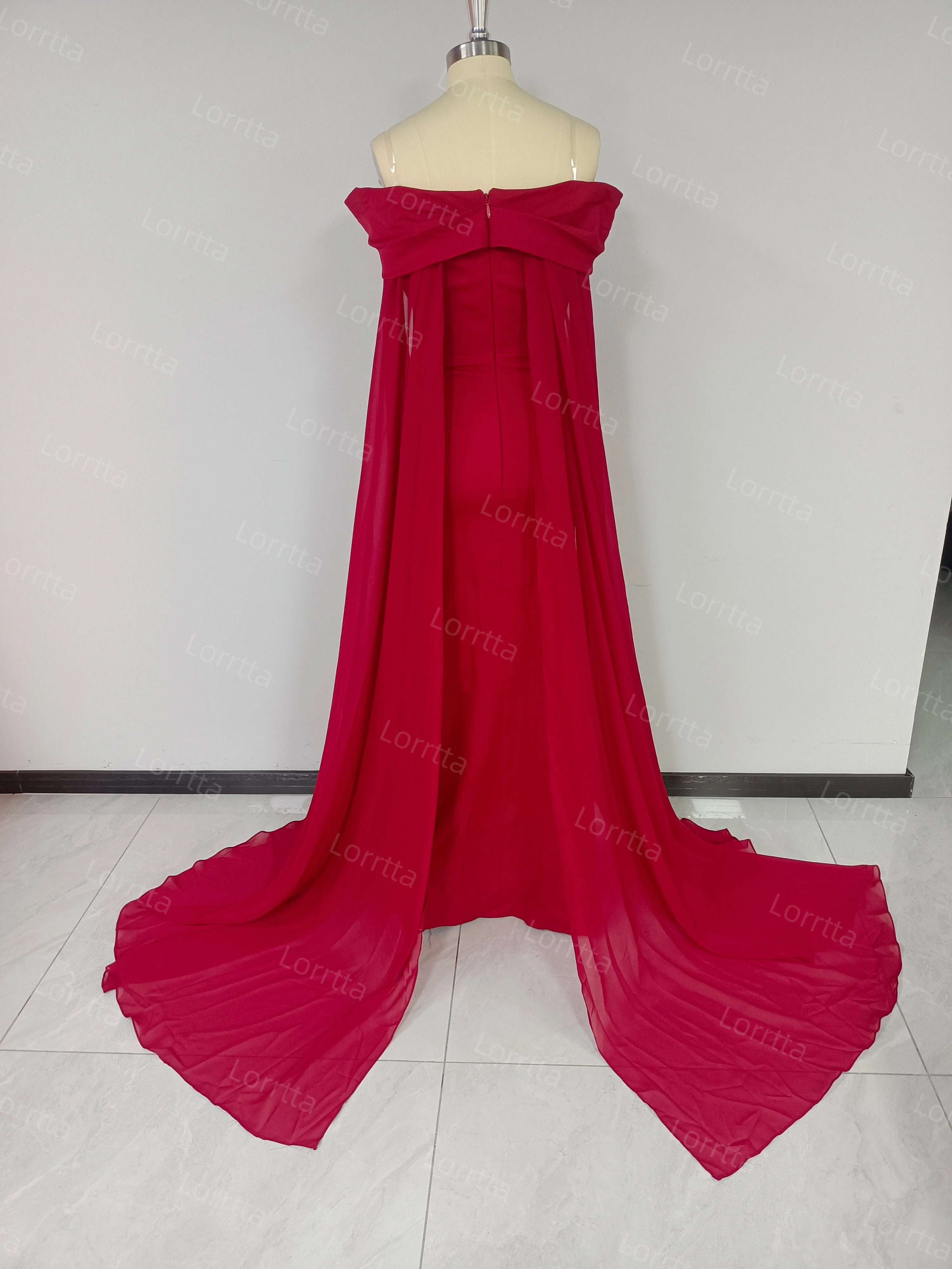 버건디 오프 숄더 이브닝 드레스 사우디 아라비아 우아한 플로트 슬리브 바디콘 여성 칵테일 파티 웨딩 게스트 드레스