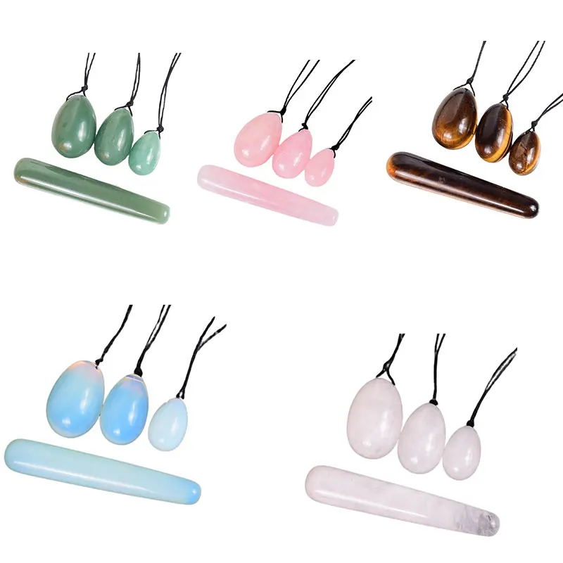 

Pure Natural Quartz Yoni Egg Set KegelExerciser Balls Vginal Balls Muscle Jade Eggs Massager Ball Vaginal TighteningNatural Jade