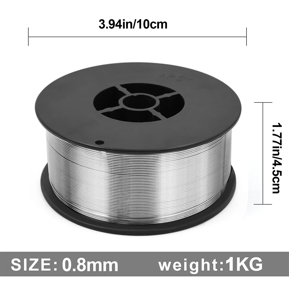 HITBOX 0.8mm Mig Wire Flux Cored Self-Shielded 1kg No Gas Wires Iron Welding Carbon Steel Gas-Less Mig Welder Accessories