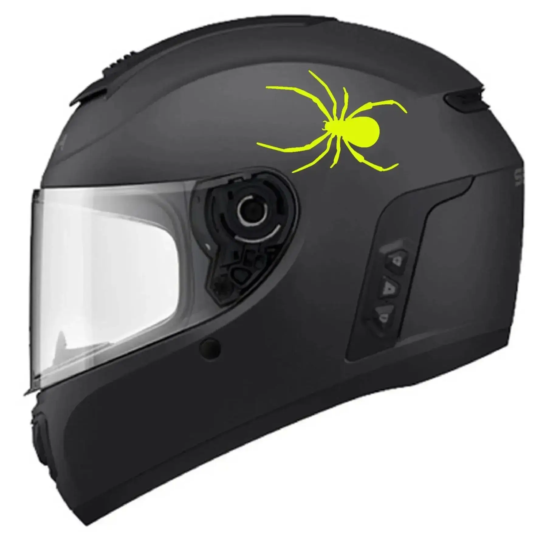 Motorcycle Helmet Spider Stickers Motor Waterproof Reflective Decal