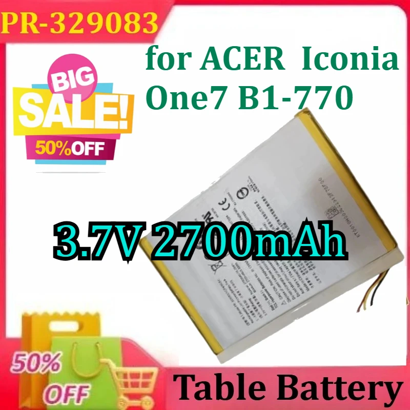 PR-329083 لشركة أيسر Iconia One7 B1-770 بطارية الجهاز اللوحي الجديدة 3.7 فولت 2700 مللي أمبير
