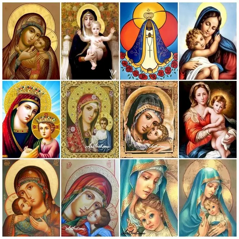 

GATYZTORY Oil Painting by numbers Handmade Picture Paint Religion Figure DIY Coloring by numbers Adults crafts Home decor